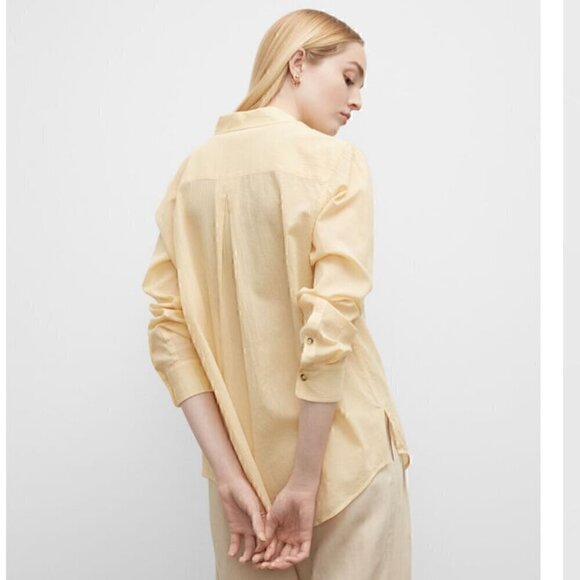 EUC - Club Monaco Chemise Long Sleeve Marnee Shirt in Banana Size - Small - Picture 2 of 13